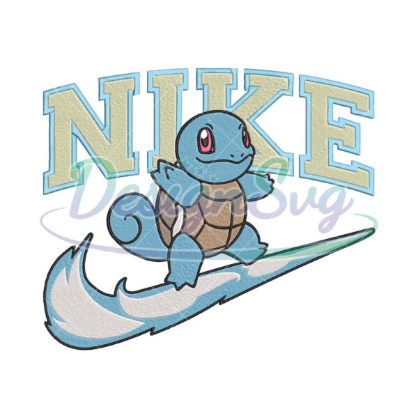 Nike Squirtle Embroidery Designs Pokemon