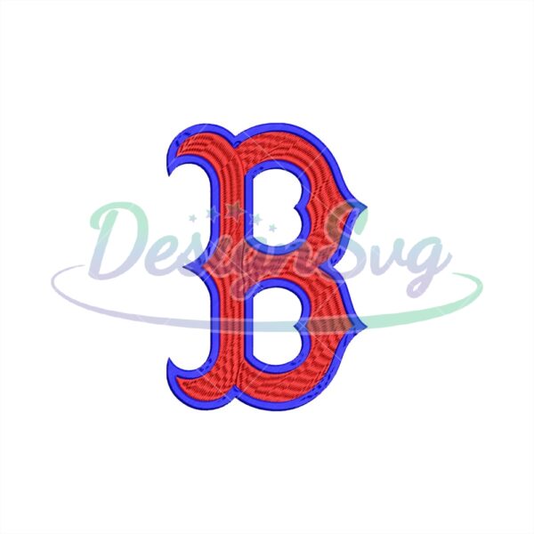 Boston Red Sox Logo 3D Embroidery Designs