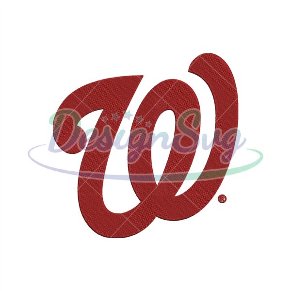 Washington Nationals Logo Embroidery