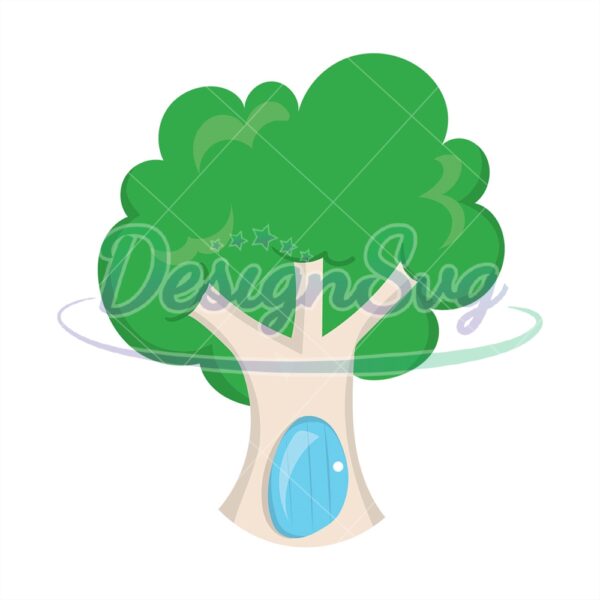 cute-tree-character-mascot-flat-cartoon-alice-in-wonderland-svg