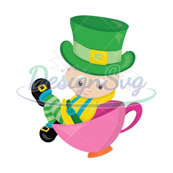 patrick-day-alice-in-wonderland-tea-party-clipart-svg