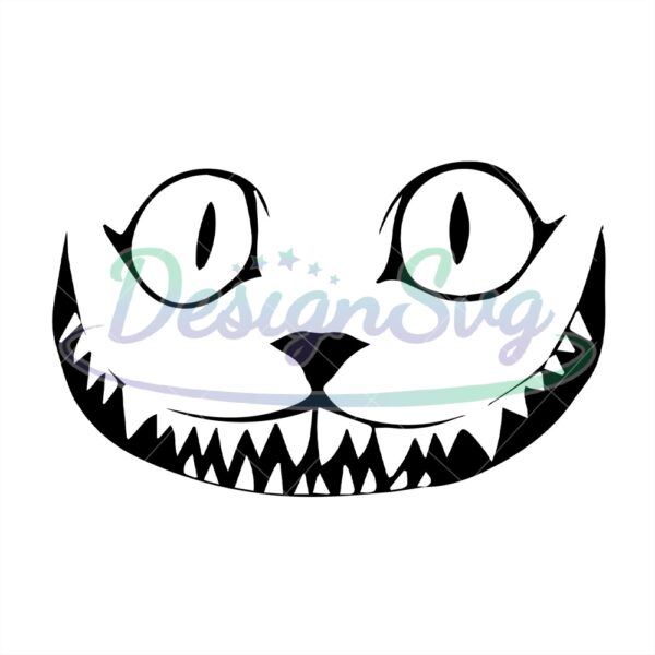 cheshire-cat-smiley-face-svg-silhouette