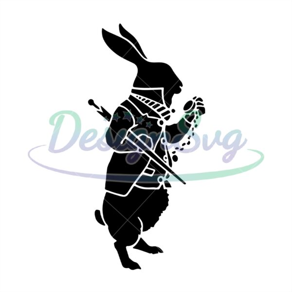 the-black-rabbit-in-a-suit-alice-in-wonderland-svg