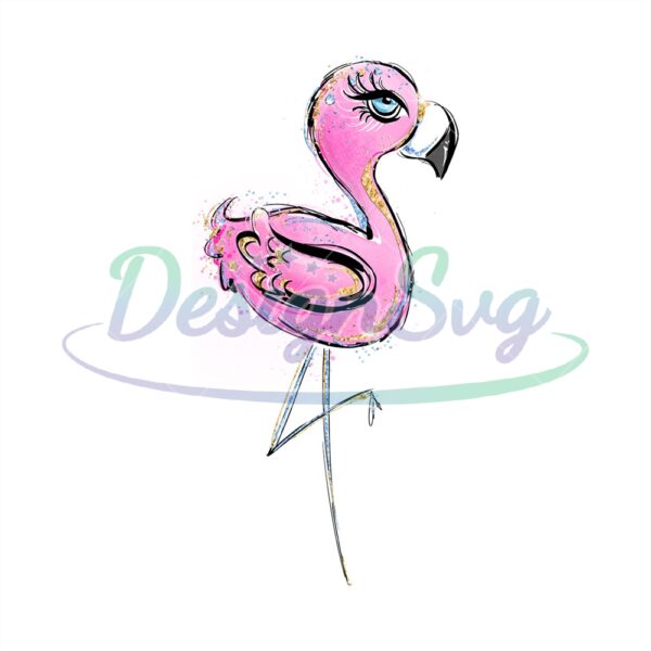 pink-flamingo-alice-in-wonderland-cartoon-watercolor-png