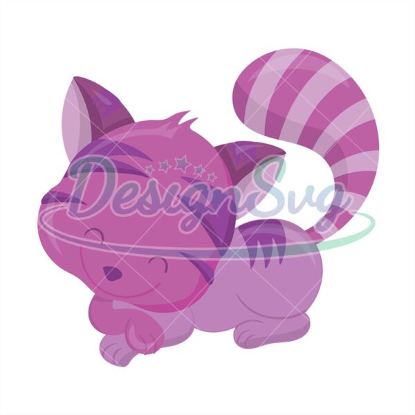 purple-cat-alice-in-wonderland-characters-icon-svg