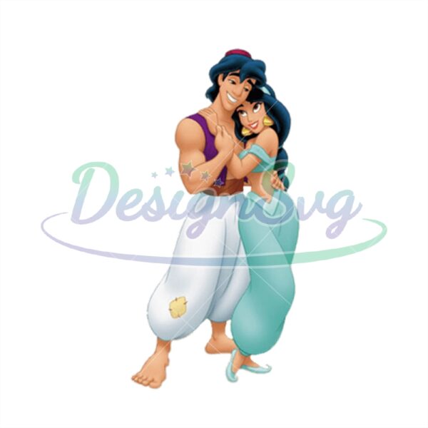 aladdin-hug-princess-jasmine-disney-cartoon-png-clipart