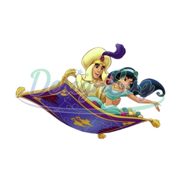 prince-ali-and-princess-jasmine-flying-on-the-magic-carpet-png