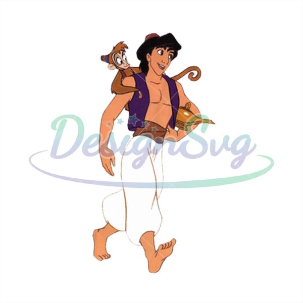 aladdin-with-abu-monkey-on-his-shoulder-png