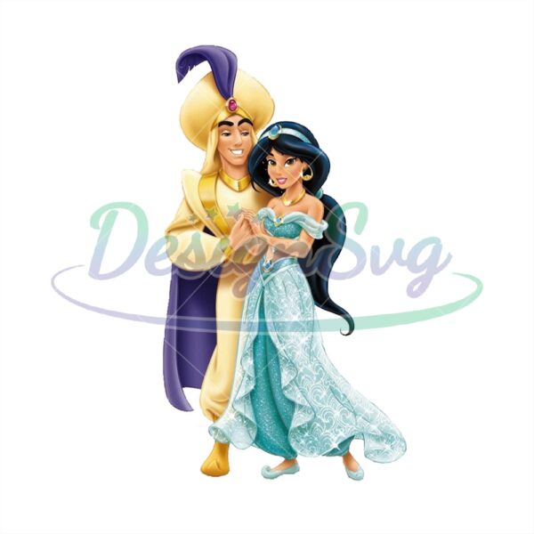 princess-jasmine-and-aladdin-disney-love-png-clipart