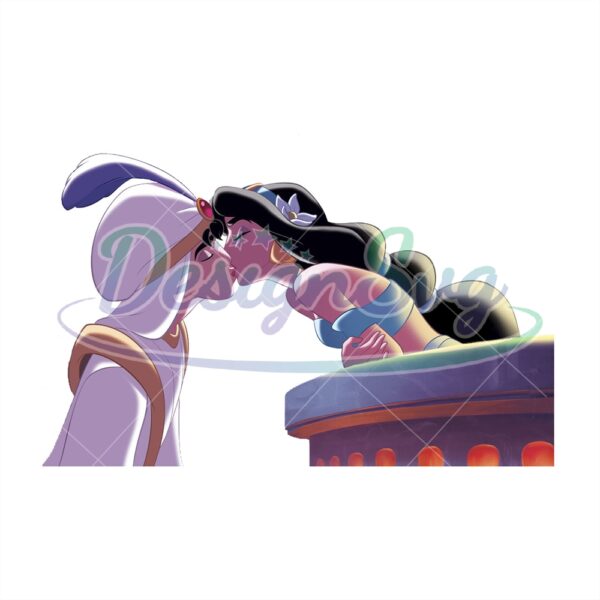 aladdin-jasmine-kissing-scene-disney-cartoon-png