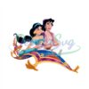 cartoon-disney-aladdin-abu-princess-jasmine-on-flying-magic-carpet-png
