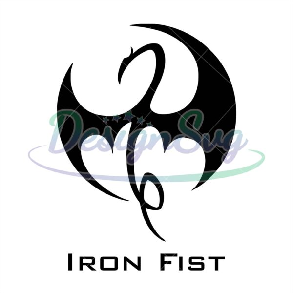 avengers-superhero-iron-fist-logo-svg