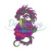 Undead Skull Dragon Anime Embroidery File
