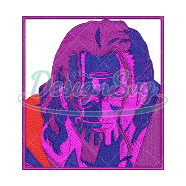 Silver Rayleigh Anime Embroidery Design
