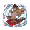 Monkey D Luffy Embroidery Design