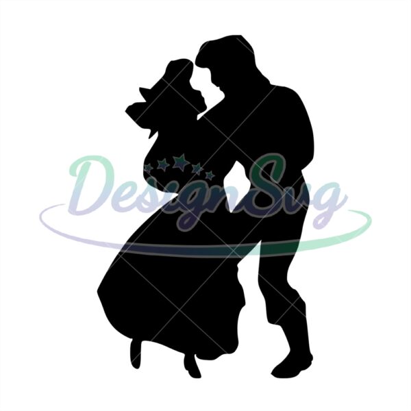 prince-eric-and-princess-ariel-the-little-mermaid-svg-silhouette