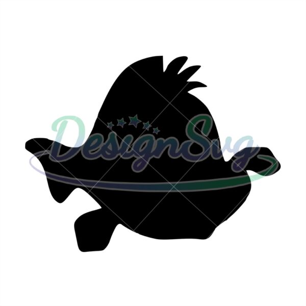 flounder-fish-the-little-mermaid-cartoon-character-silhouette-svg