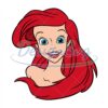 smiley-face-little-princess-ariel-svg-clipart
