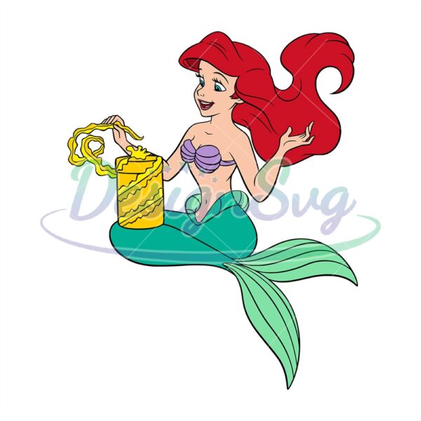 cute-princess-ariel-the-little-mermaid-gift-svg