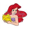princess-ariel-holding-a-conch-shell-svg