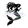 little-mermaid-modern-cross-stick-pattern-ariel-svg
