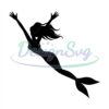little-mermaid-ariel-waving-hands-silhouette-vector-svg