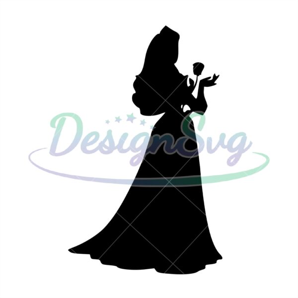 princess-aurora-rose-disney-sleeping-beauty-cartoon-svg-silhouette