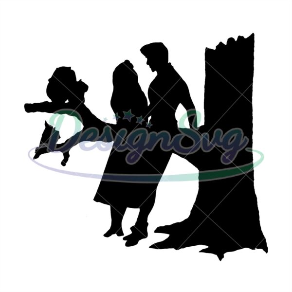 prince-phillip-and-aurora-friends-under-the-tree-silhouette-svg