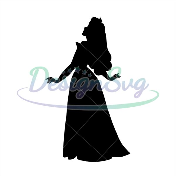 disney-princess-aurora-sleeping-beauty-cartoon-silhouette-svg