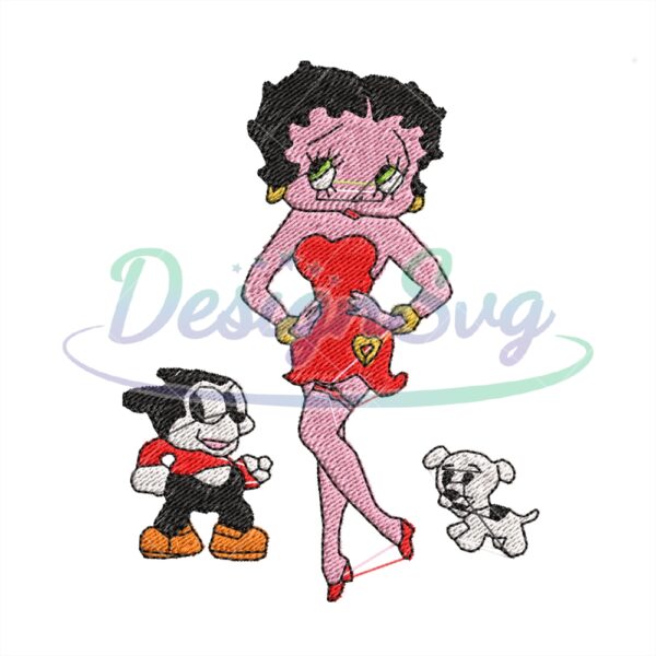 bimbo-and-betty-boop-with-dog-embroidery-png