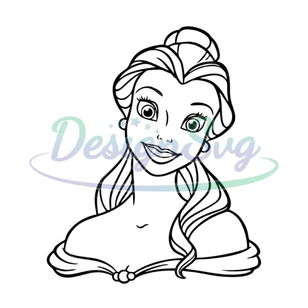 belle-princess-smiley-face-disney-beauty-and-the-beast-svg