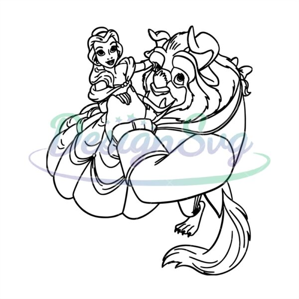 princess-belle-and-the-beast-disney-cartoon-beauty-and-the-beast-svg