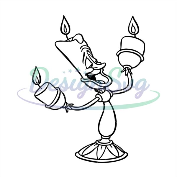 beast-candle-cartoon-beauty-and-the-beast-characters-silhouette-svg