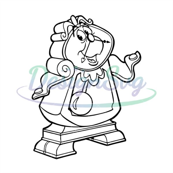 beauty-and-the-beast-cogsworth-disney-character-svg
