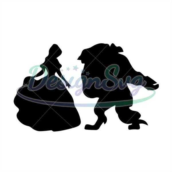 pricness-belle-and-the-beast-disney-cartoon-silhouette-svg