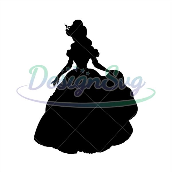 beauty-princess-belle-and-the-beast-svg-vector-silhouette-svg