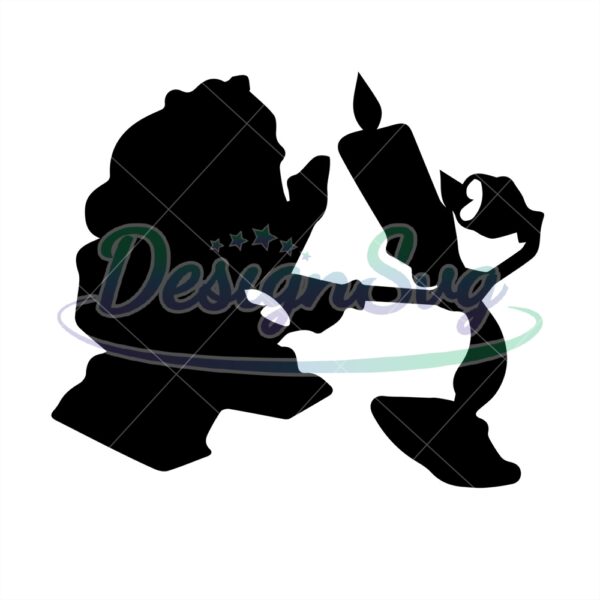 cogsworth-and-lumiere-beauty-and-the-beast-character-silhouette-svg