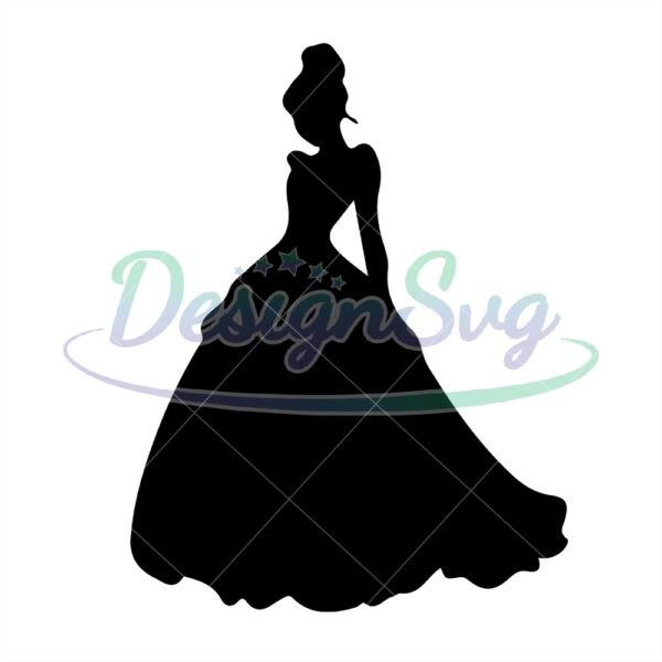 disney-cartoon-princess-cinderella-silhouette-svg-vector