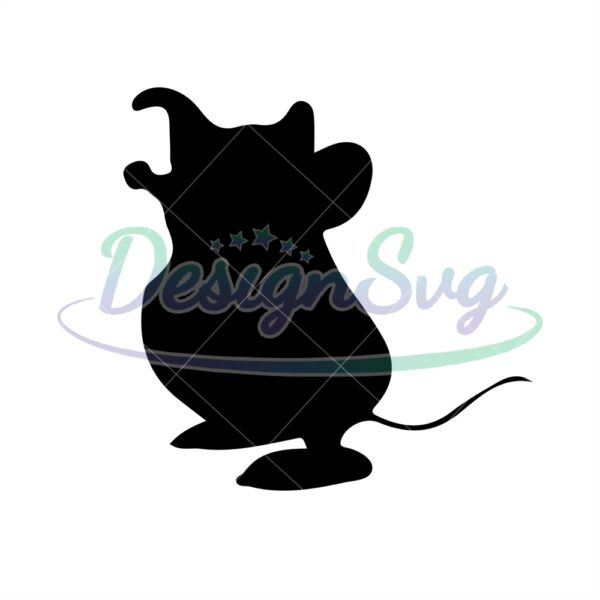 disney-cinderella-gus-mouse-character-silhouette-vector