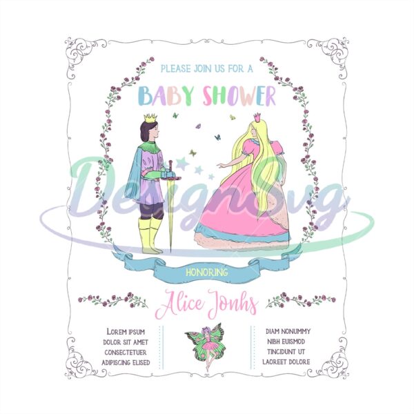 please-join-us-for-a-baby-card-cinderella-baby-shower-girl-card-svg