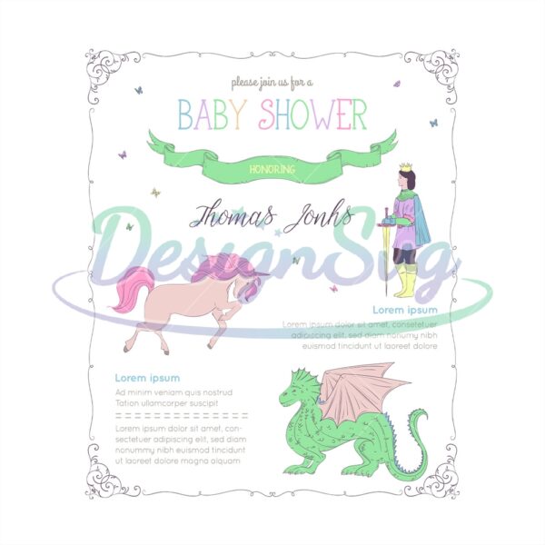 baby-shower-prince-card-design-cinderella-svg
