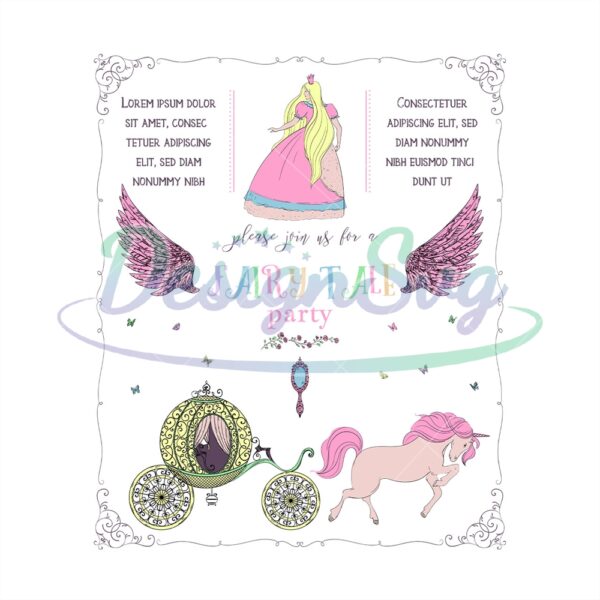 join-us-for-a-fairy-tale-party-cinderella-disney-invitation-card-svg