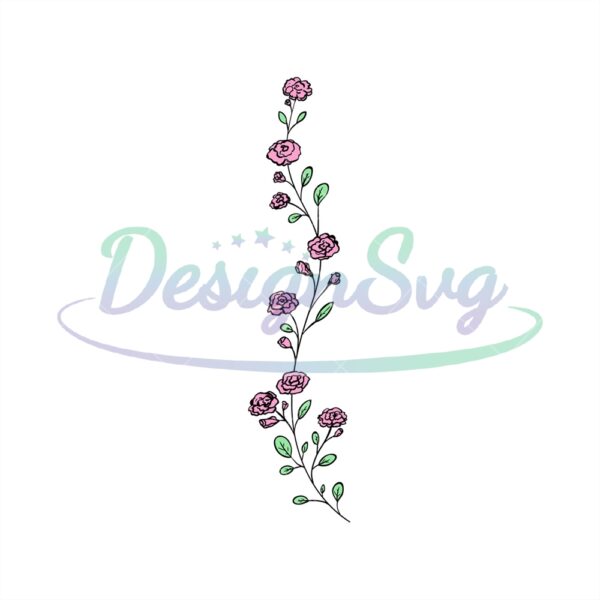 disney-rose-flower-branch-cinderella-cartoon-svg