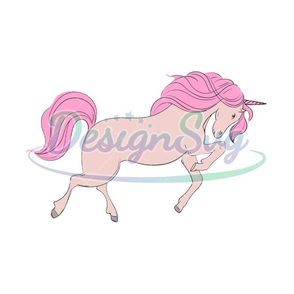disney-pink-fairy-unicorn-cinderella-cartoon-vector-svg