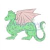 disney-cinderella-green-dragon-svg-vector