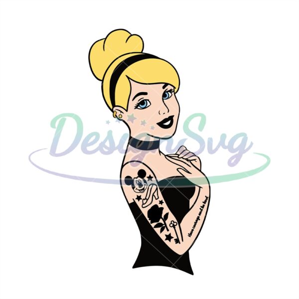 disney-tattooed-punk-style-princess-cinderella-svg