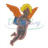 cupid-carrying-envelope-embroidery