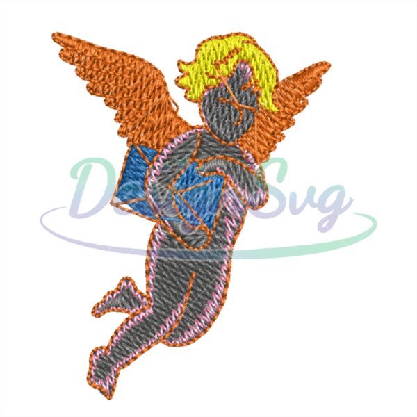 cupid-carrying-envelope-embroidery
