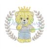 King Teddy Bear Machine Embroidery File