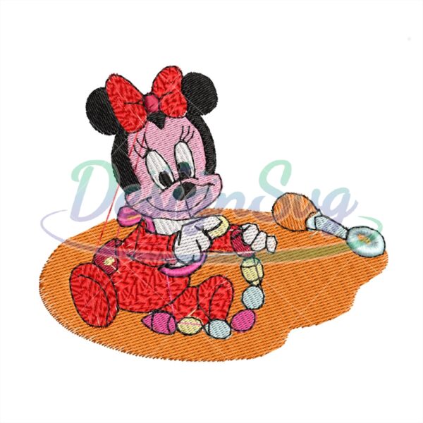 baby-minnie-mouse-embroidery